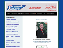 Tablet Screenshot of claibornecountyschools.com